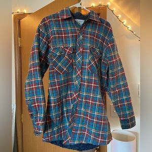 Plaid lined shirt/jacket